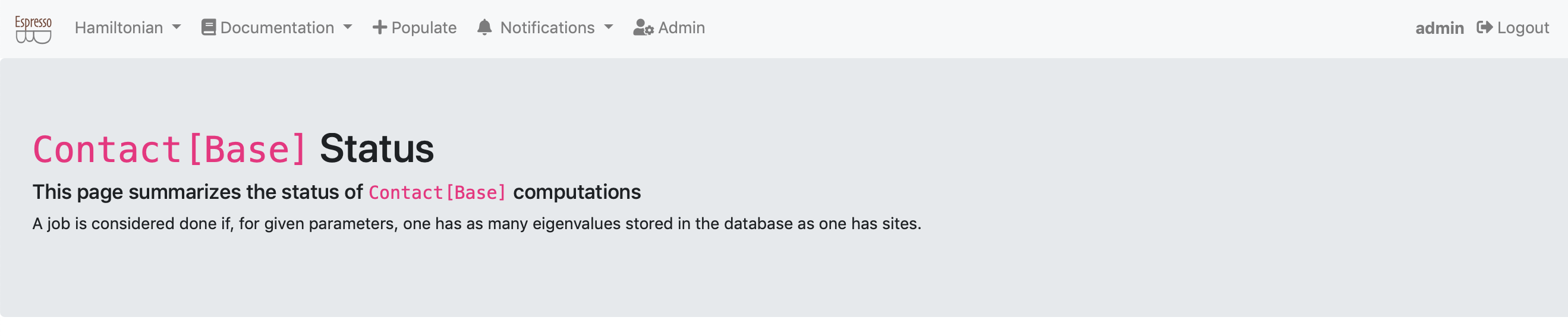 The new hamiltonian status view