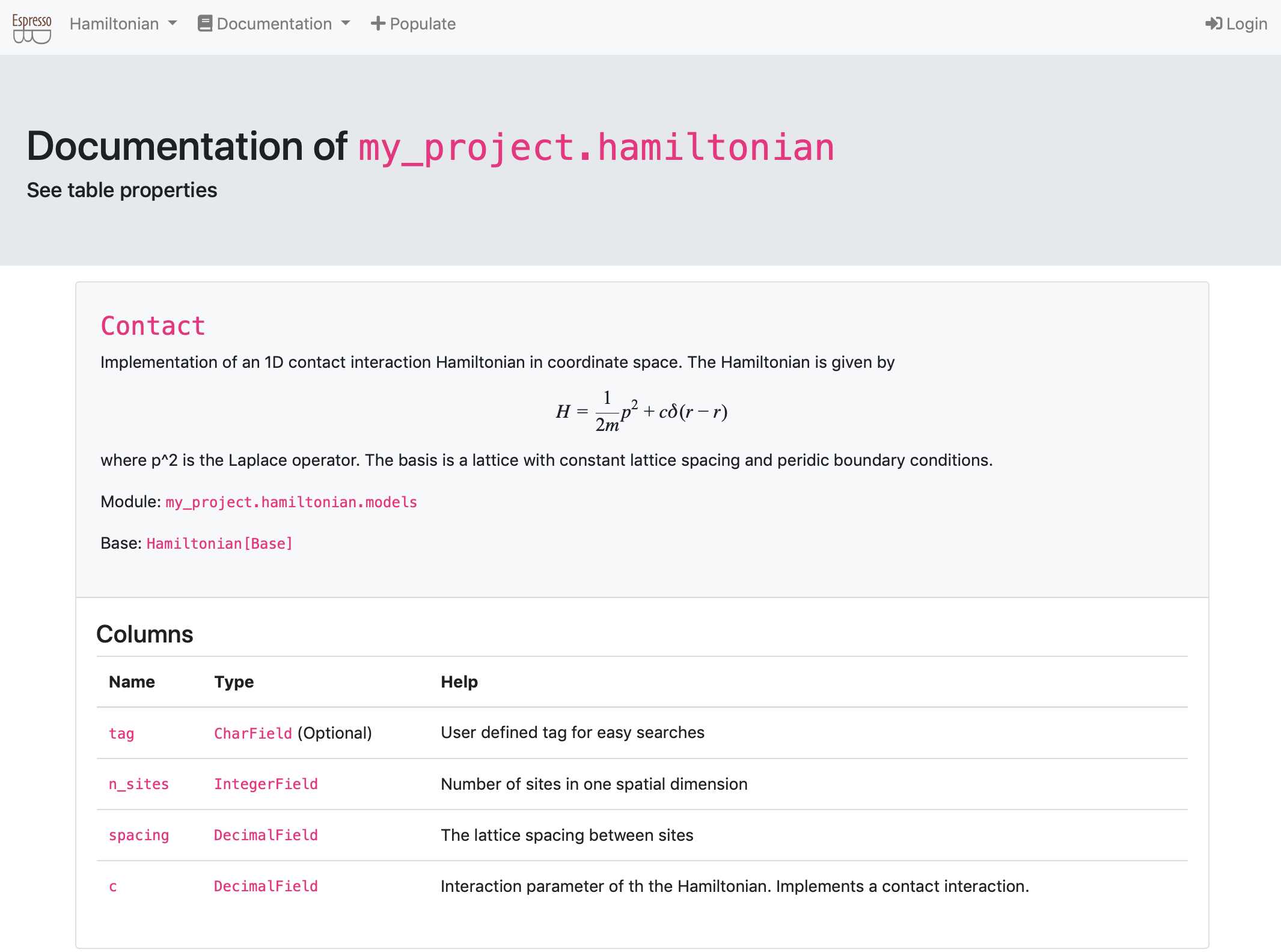 Doc page example